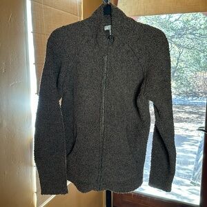 Natural reflections Brown Sherpa Teddy  zip up pockets jacket size small